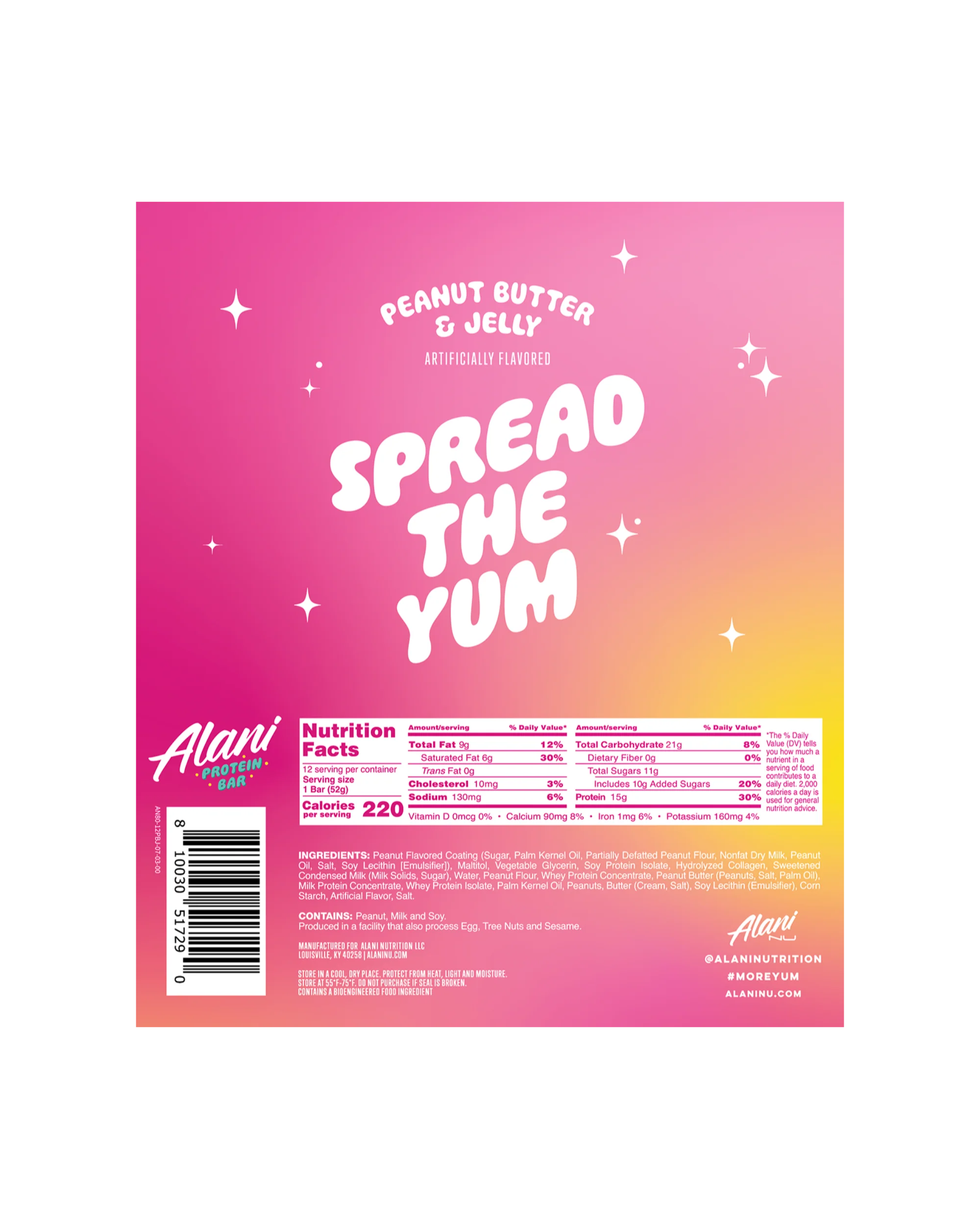 Featured Alani Nu Protein Bar - Peanut Butter & Jelly - Image 7