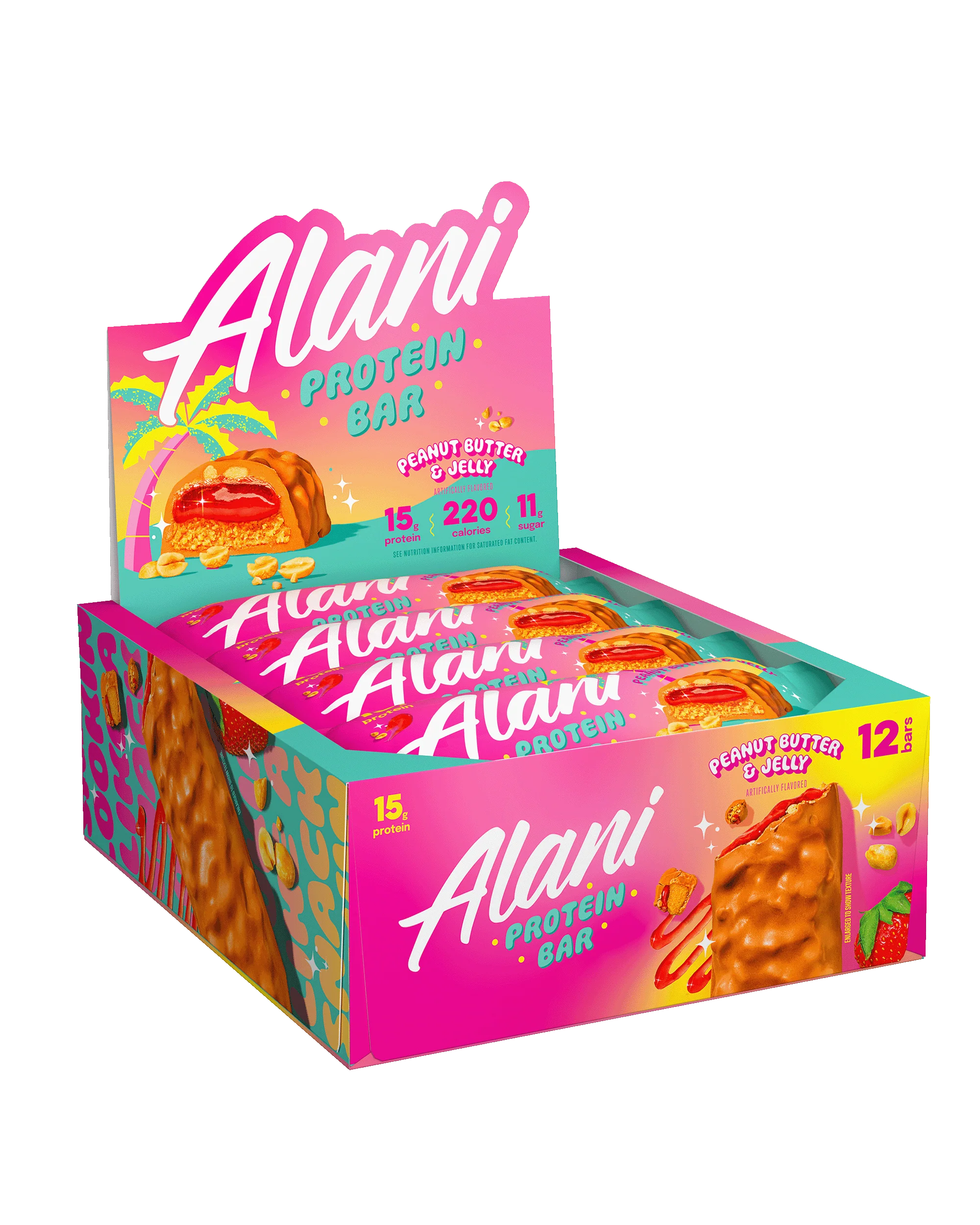 Featured Alani Nu Protein Bar - Peanut Butter & Jelly - Image 6