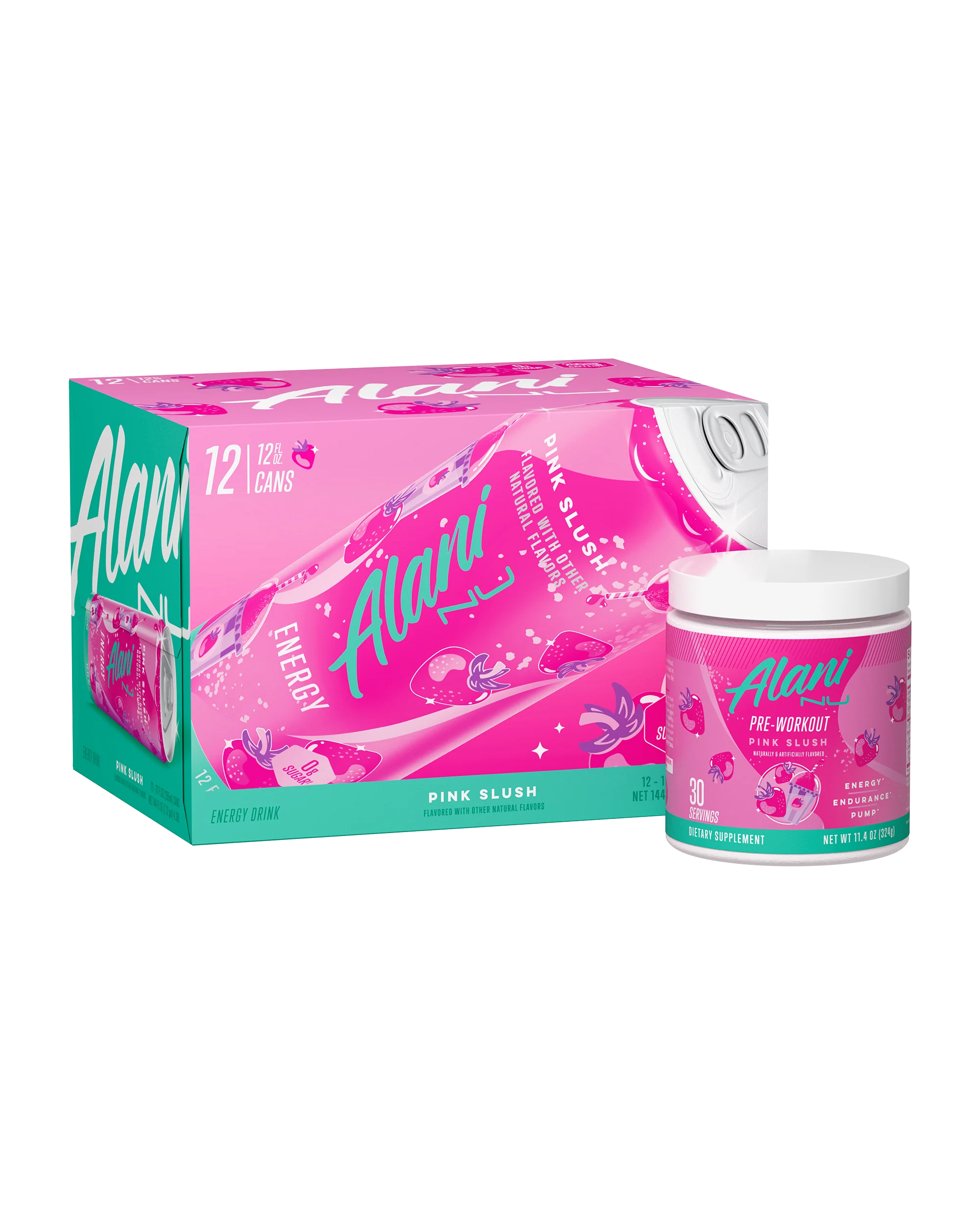 Featured Alani Nu Energy Drink & Pre-Workout - Pink Slush