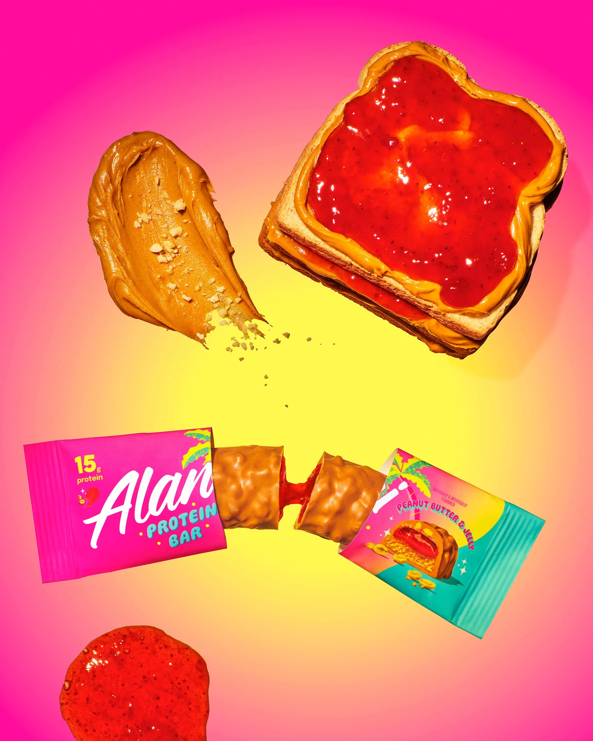 Featured Alani Nu Protein Bar - Peanut Butter & Jelly - Image 2