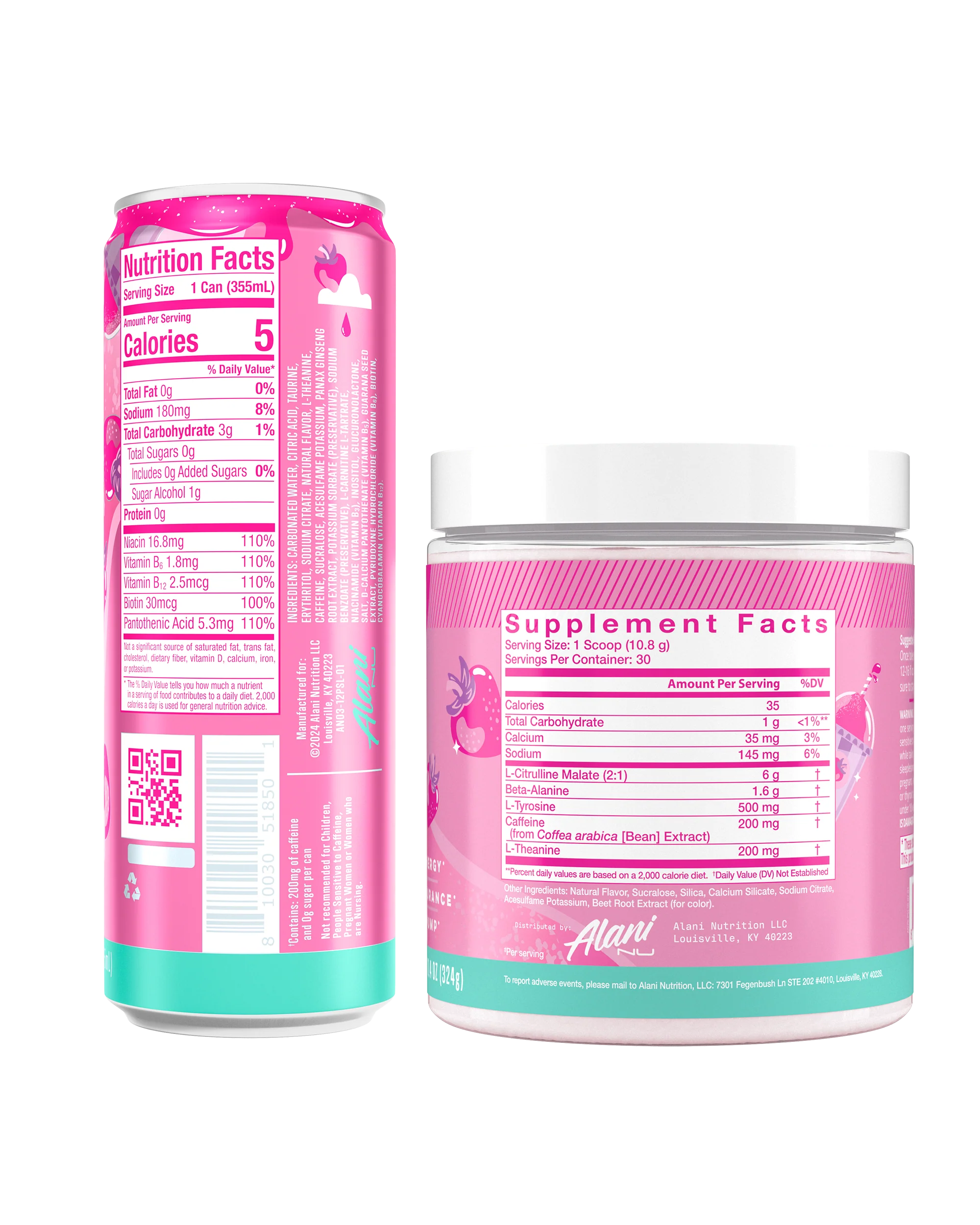 Featured Alani Nu Energy Drink & Pre-Workout - Pink Slush - Image 6