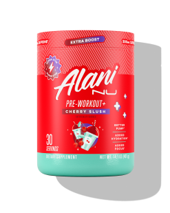 Featured Alani Nu pre-workout+ - cherry slush