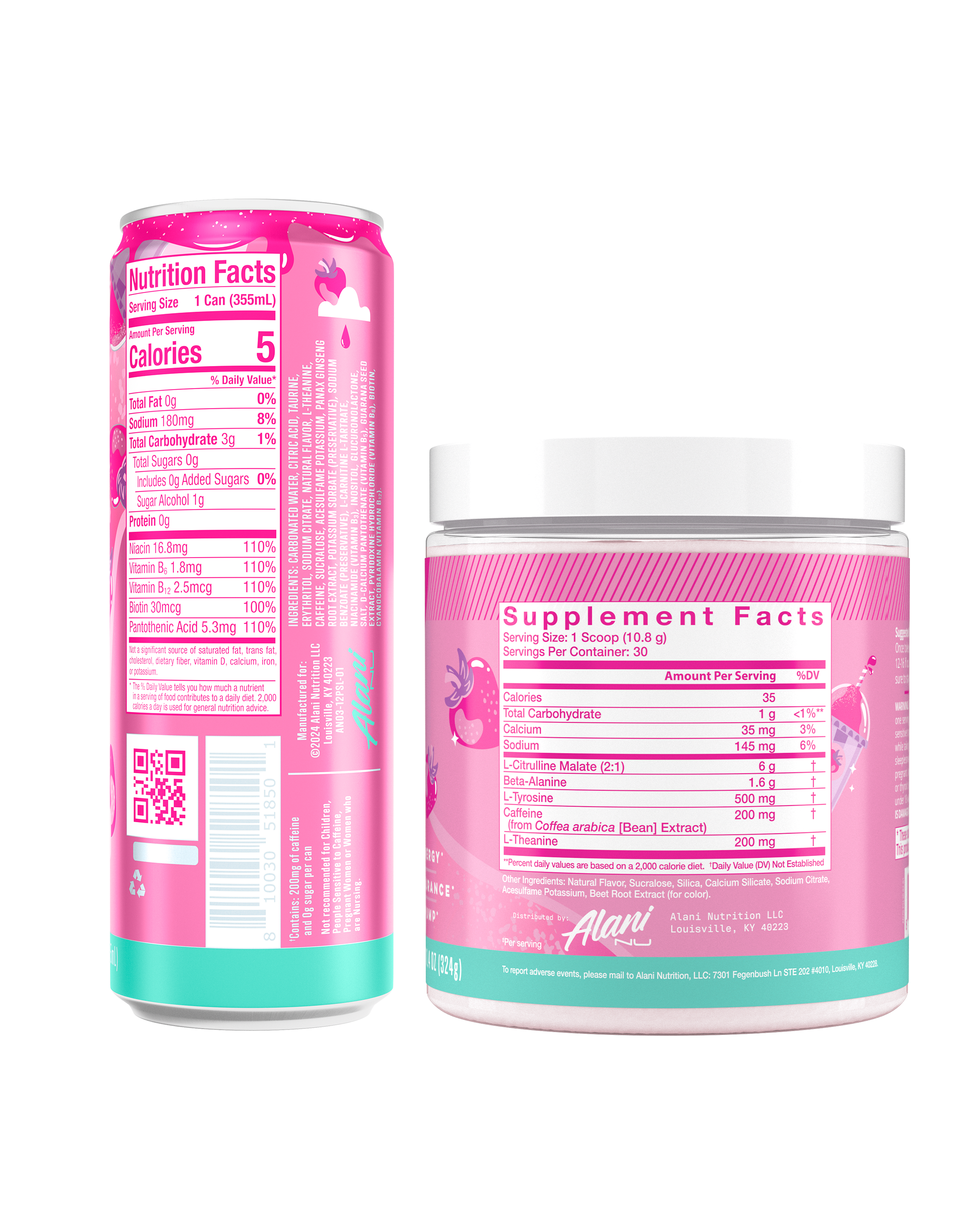 Featured Alani Nu energy drink & pre-workout - pink slush - Image 3