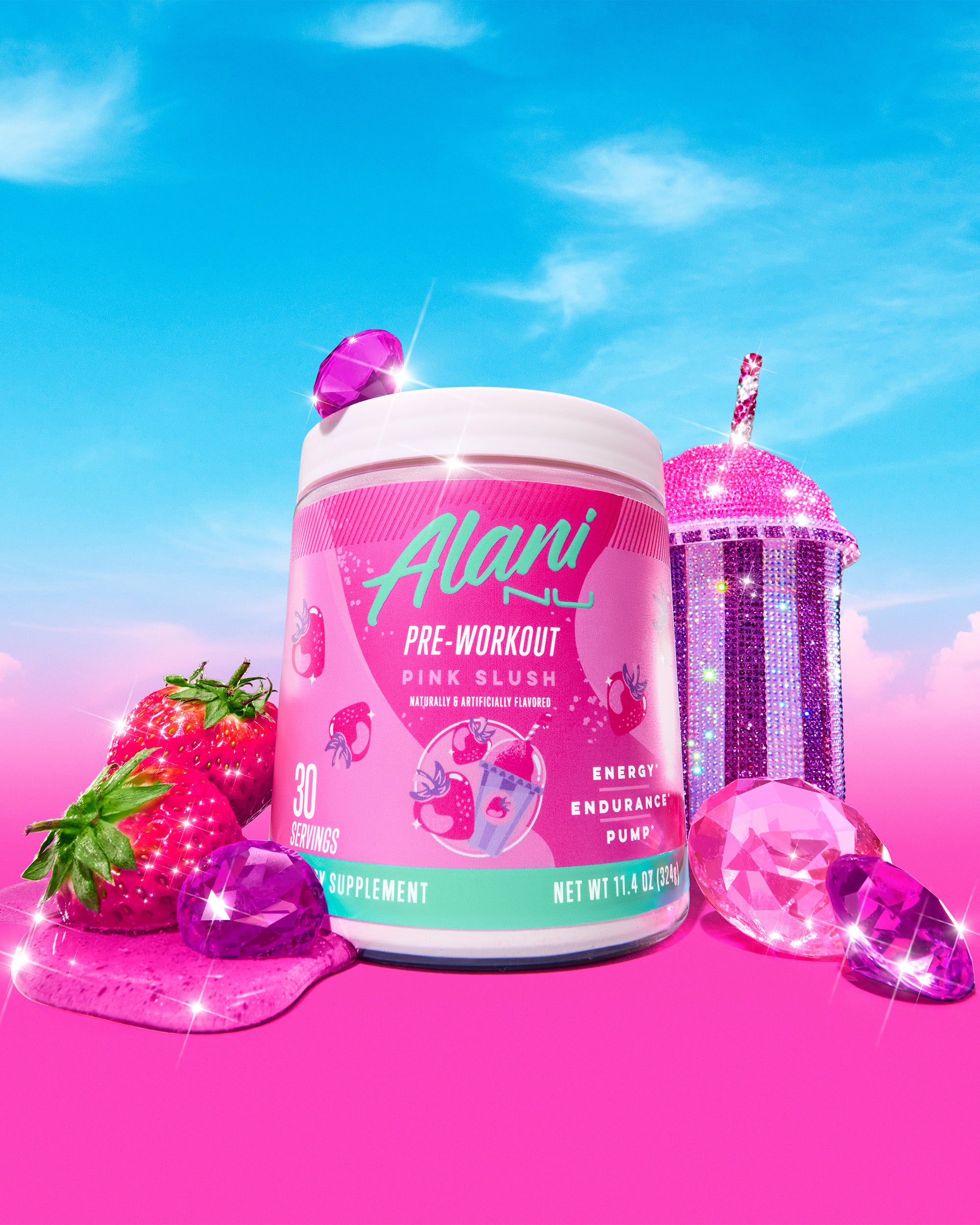 Featured Alani Nu energy drink & pre-workout - pink slush - Image 5