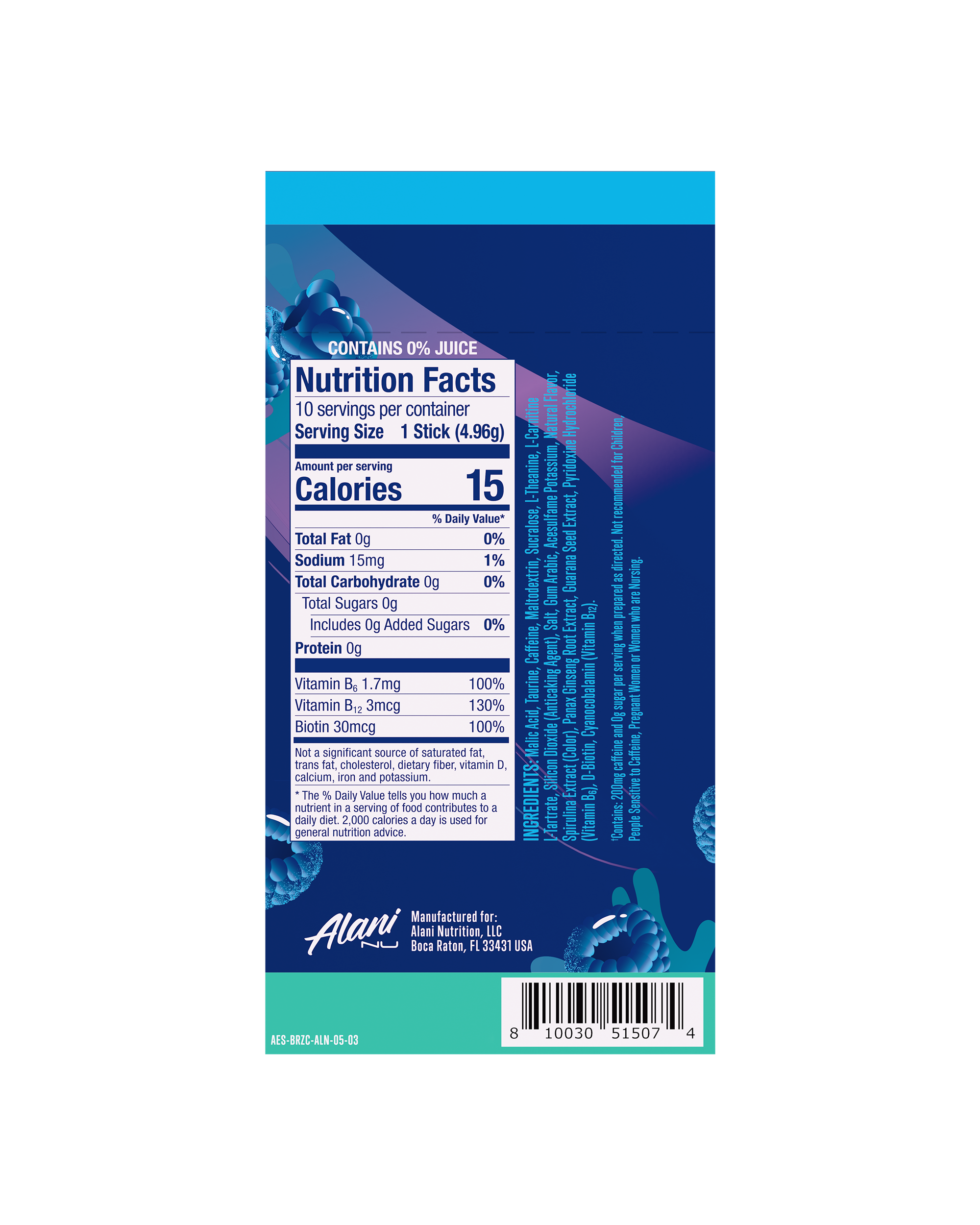 Featured Alani Nu energy sticks - breezeberry - Image 3