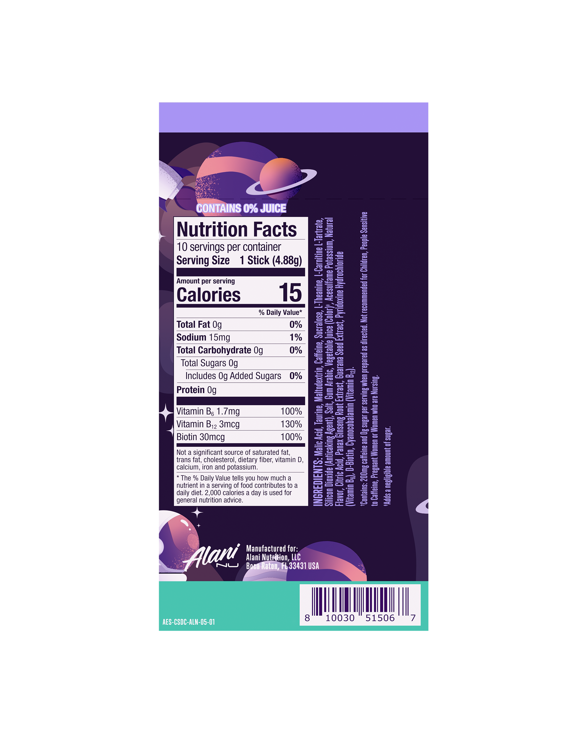 Featured Alani Nu energy sticks - cosmic stardust - Image 3