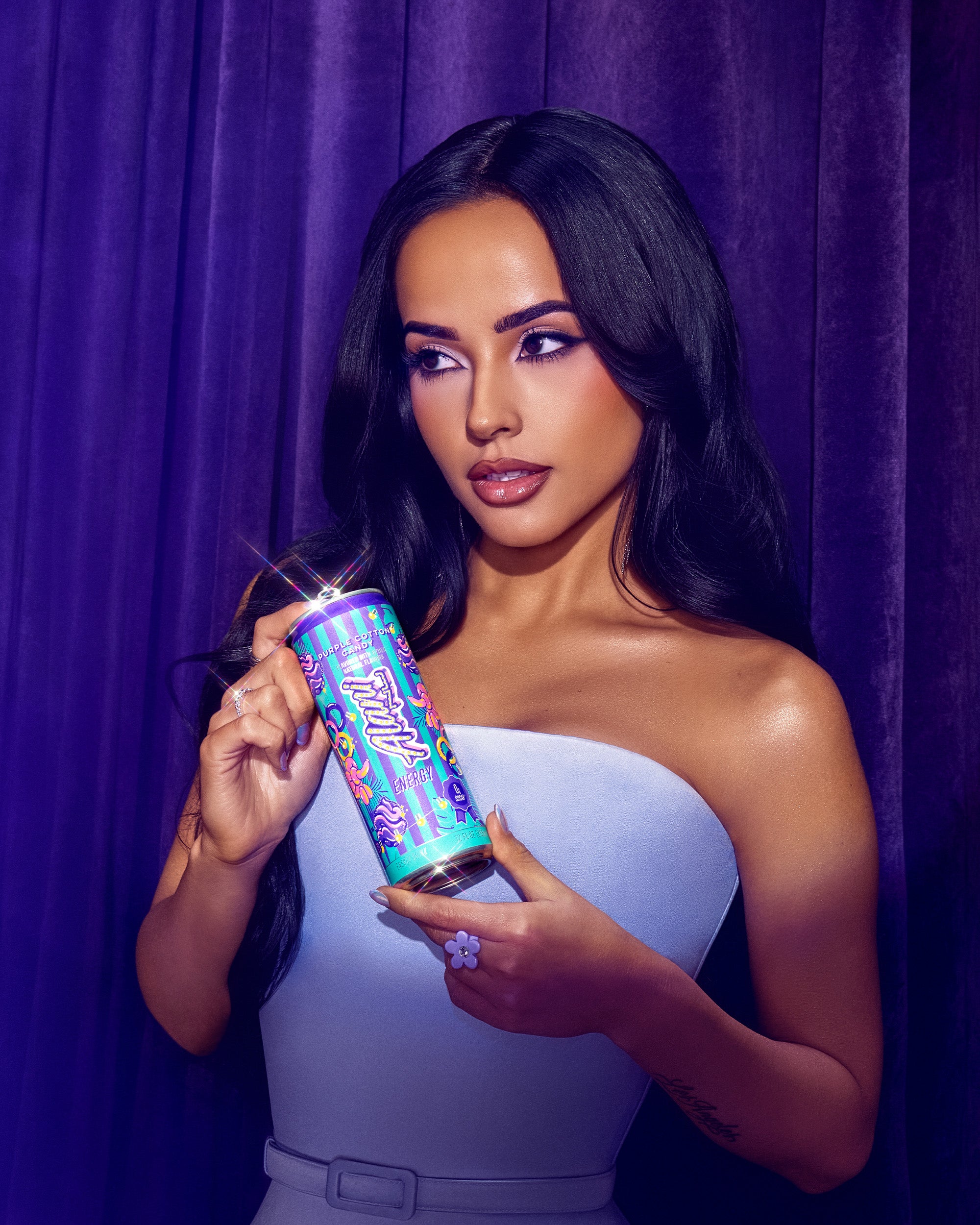 Featured Alani Nu energy drink - purple cotton candy - Image 4