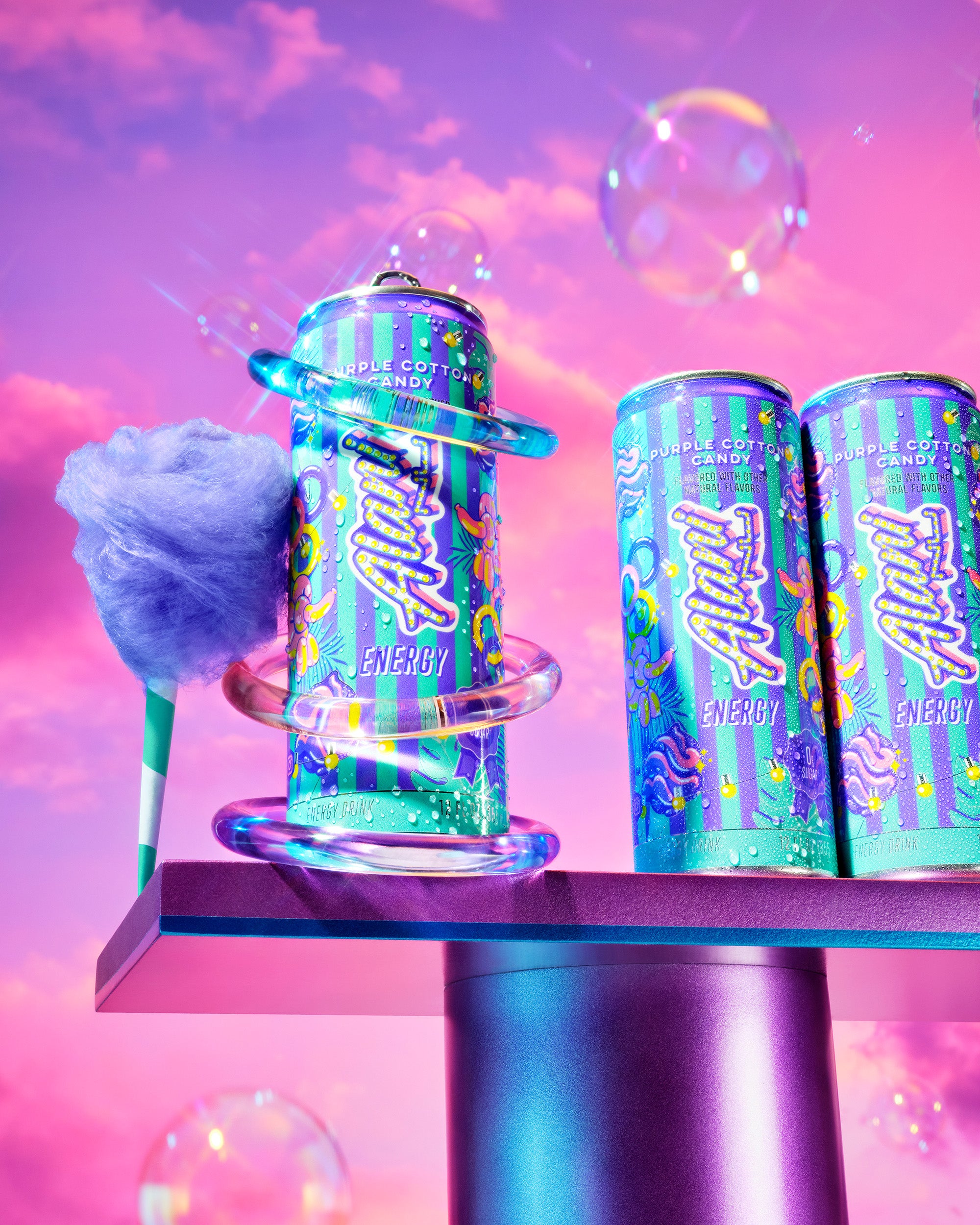 Featured Alani Nu energy drink - purple cotton candy - Image 5