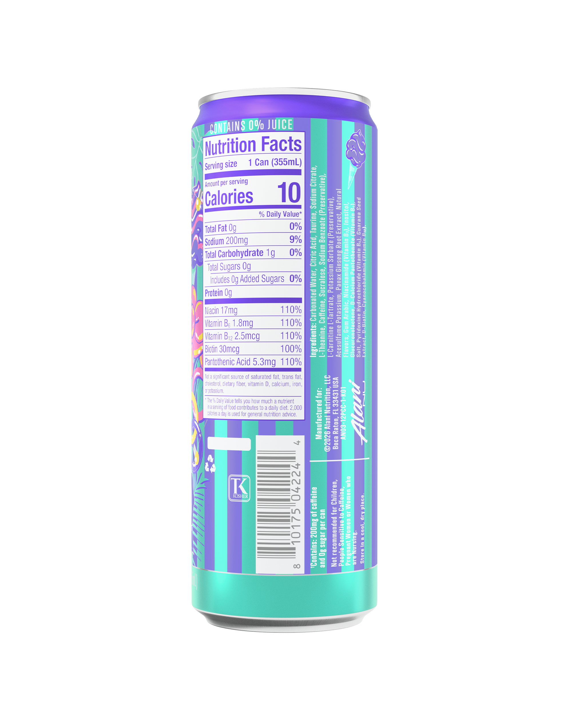 Featured Alani Nu energy drink - purple cotton candy - Image 3