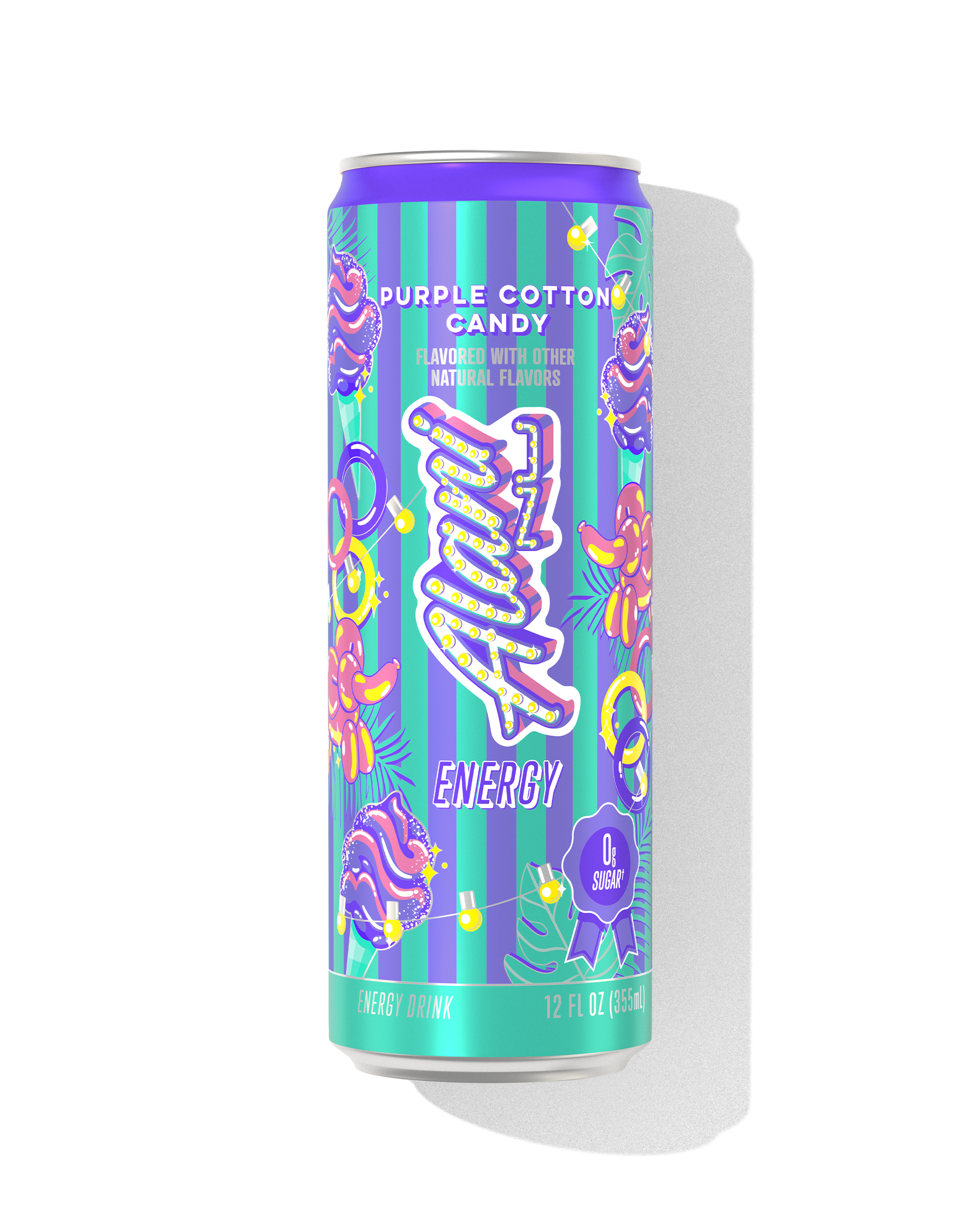 Featured Alani Nu energy drink - purple cotton candy