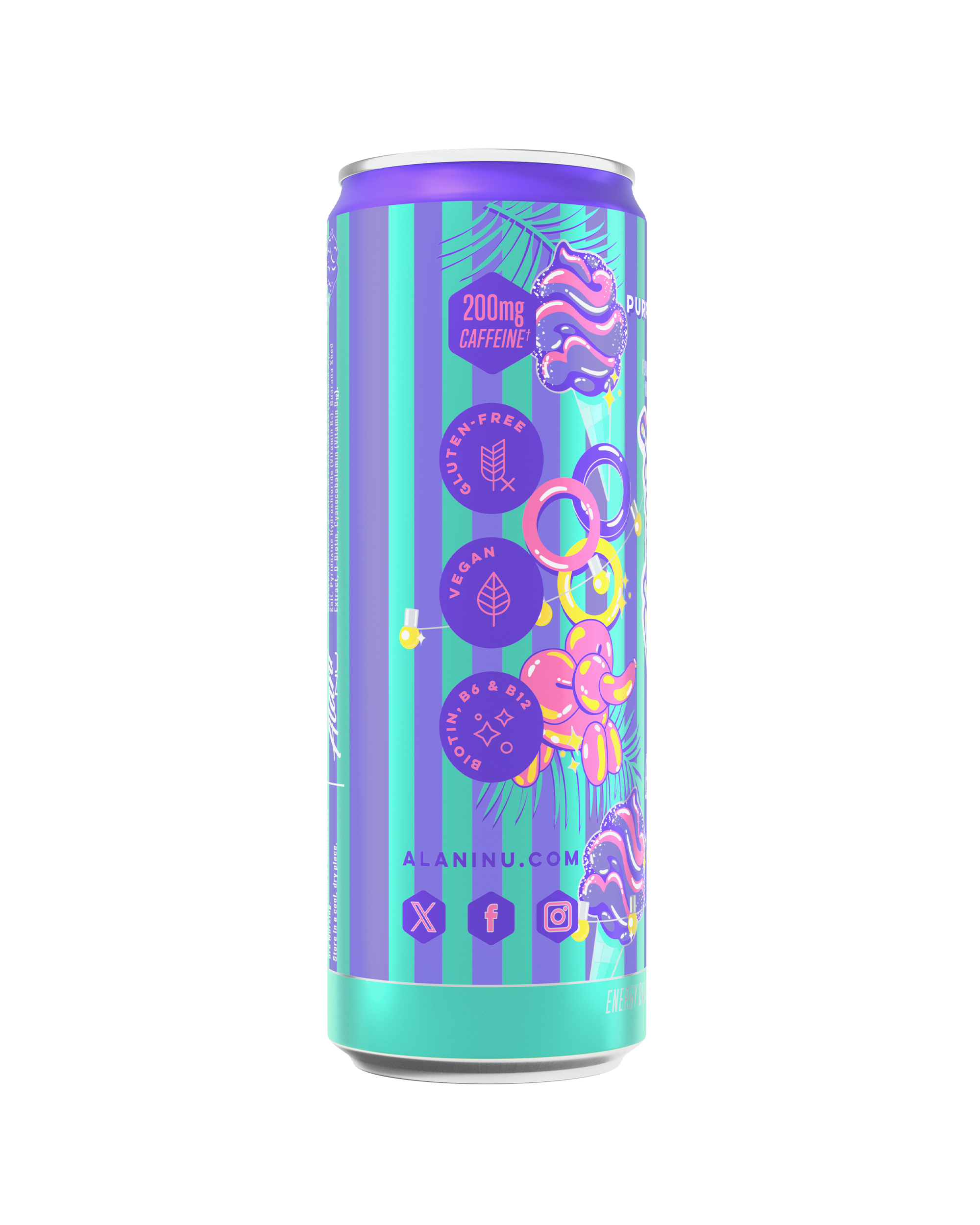 Featured Alani Nu energy drink - purple cotton candy - Image 2